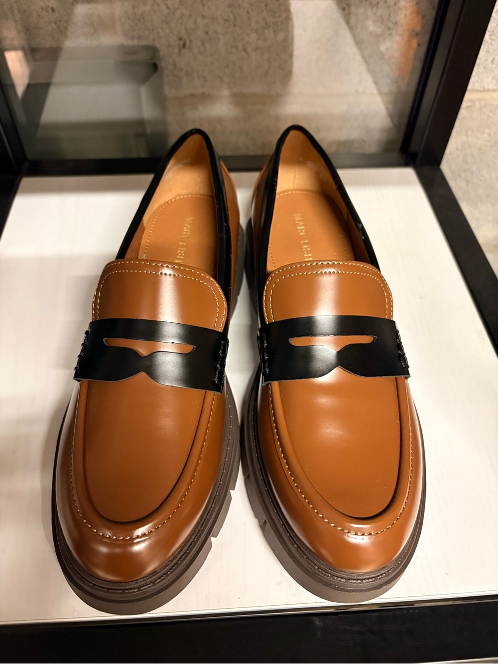 Women’s Brown Leather Penny Loafers